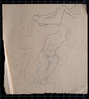 Hertha Peschke-Scholz - Weibliche Aktstudien sitzend -...