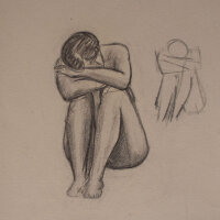 Hertha Peschke-Scholz - Sitzender weiblicher Akt - o.J. -...