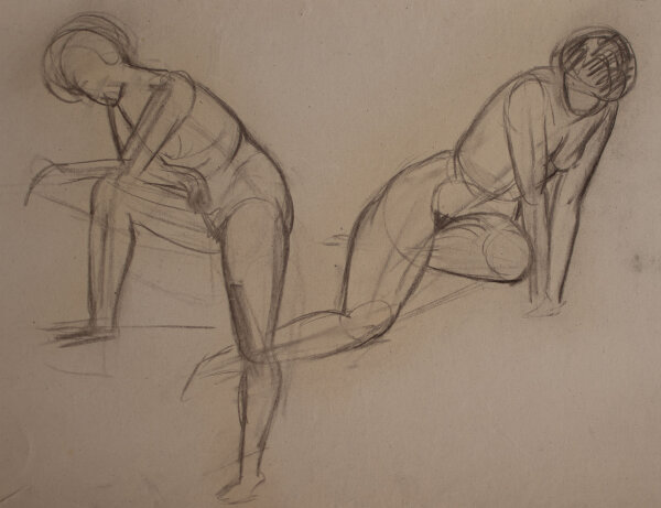 Hertha Peschke-Scholz - Weibliche Aktstudien - o.J. - Pastellkreide