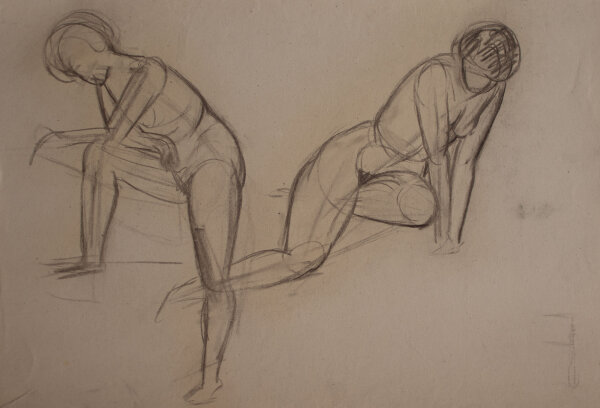 Hertha Peschke-Scholz - Weibliche Aktstudien - o.J. - Pastellkreide