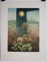 unleserlich signiert - Sonnenlandschaft - o.J. -...