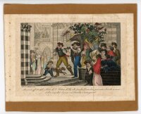 unbekannt - Musikanten - o.J. - Altkolorierter Kupferstich