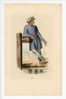 unbekannt - Malaye - o.J. - kolorierte Lithografie