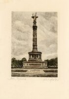 Karl Strober - Siegessäule - o.J. - Radierung