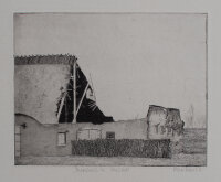 Rainer Gröschl - Bauernhaus in Unewatt - 1976 - Radierung