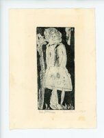 unbekannt - Person im Kleid - 1965 - Radierung
