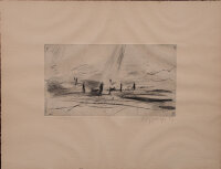 unleserlich signiert - Landschaft - 1975 - Radierung