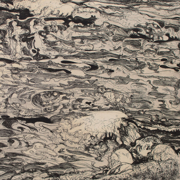 Herbert, Grunwaldt - Meereswellen - 1964 - Radierung