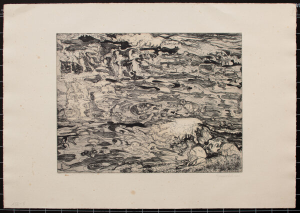 Herbert, Grunwaldt - Meereswellen - 1964 - Radierung