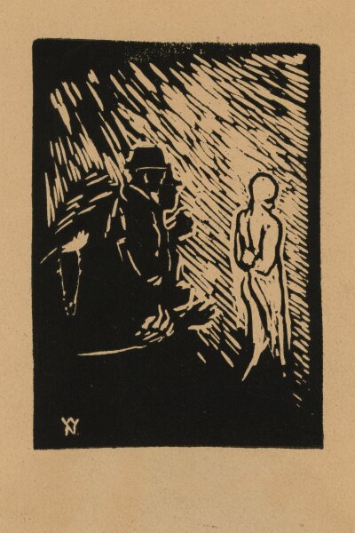 unbekannt - Beobachter - o.J. - Linolschnitt