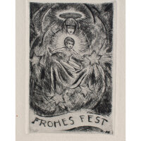 Albert Vogler - Weihnachtsgrafik - 1920 - Radierung