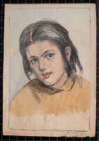 unleserlich signiert - Kinderporträt - o.J. -...