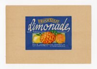 unbekannt - Fruchtsaft Limonade Etikett - o.J. - Gouache