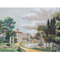 F. W. Erbe - Schloß mit Park - 1900 - Aquarell