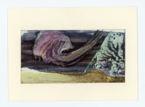 unbekannt - Abstrakte Landschaft - o.J. - Aquarell