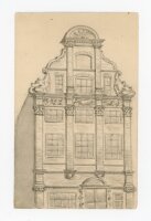 unbekannt - Gebäudefassade - o.J. - Bleistiftzeichnung