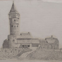 signiert W. Ludwig - Friedberger Warte – Frankfurt...