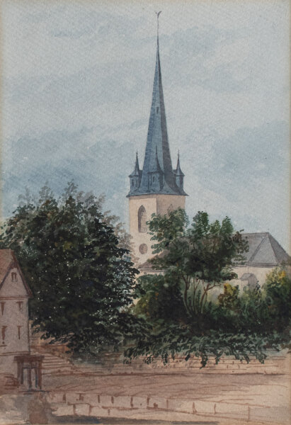 Unbekannt - Friedberger Warte (Frankfurt) - o.J. - Aquarell