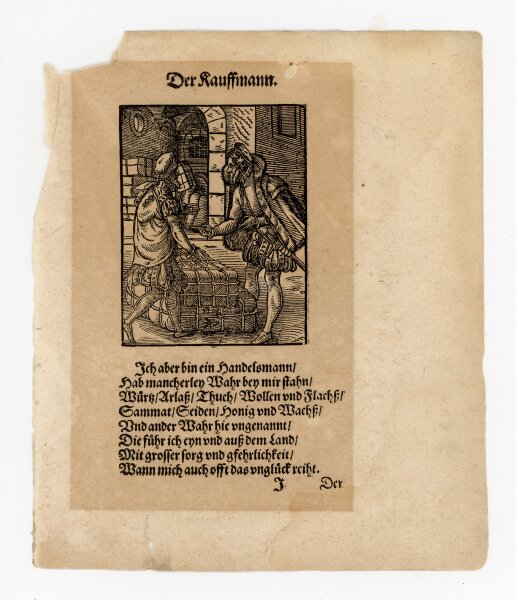 Jost Amman - Der Kaufmann - o.J. - Kupferstich
