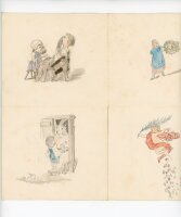 unbekannt - Grußkarte mit Blumen - 1889 - Mischtechnik