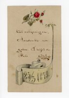 unbekannt - Grußkarte Geburtstag mit Engel - 1879 -...