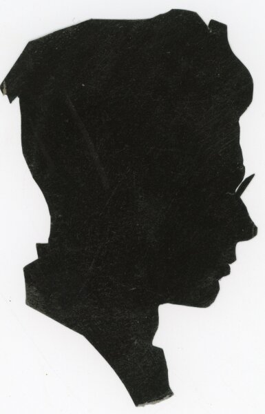 unbekannt - Scherenschnitt Mann im Profil - o.J. - Scherenschnitt