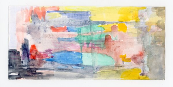 unbekannt - Abstrakte Darstellung - o.J. - Aquarell