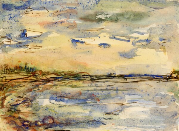 unbekannt - See - o.J. - Aquarell