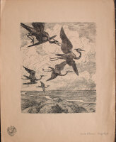 Hans Thoma - Zugvögel - 1916 - Radierung