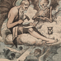 Hans Thoma - Flieger - 1916 - Radierung