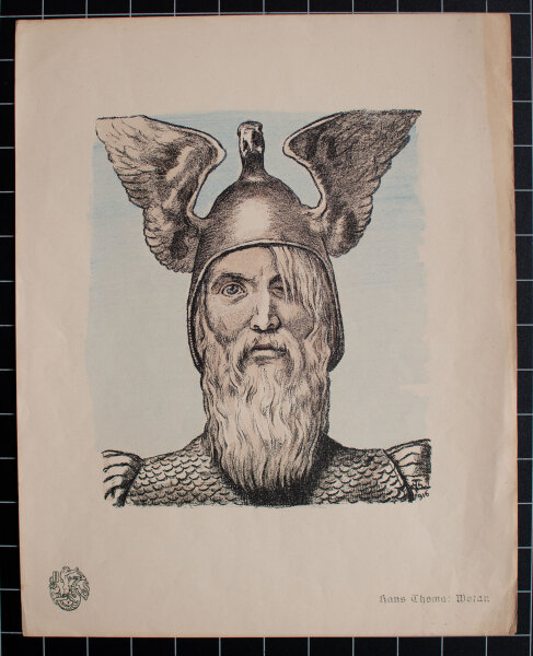 Hans Thoma - Wotan - 1916 - Radierung