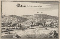 Matthäus Merian der Ältere - Wickensen Furstl. Br. Lüneb. Ambthauss bei Eschershausen - o.J. - Kupferstich