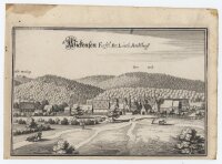 Matthäus Merian der Ältere - Wickensen Furstl. Br. Lüneb. Ambthauss bei Eschershausen - o.J. - Kupferstich