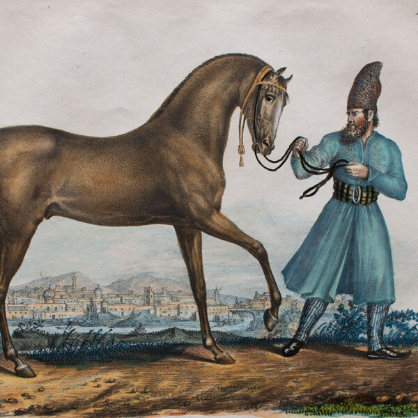 Karl Joseph Brodtmann - Perser - o.J. - Aquarellierte Lithografie