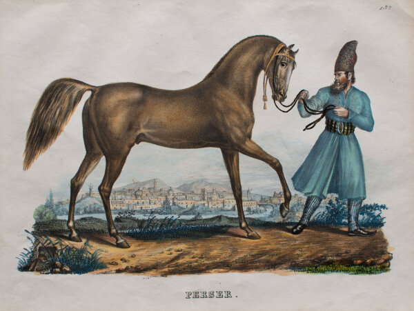Karl Joseph Brodtmann - Perser - o.J. - Aquarellierte Lithografie