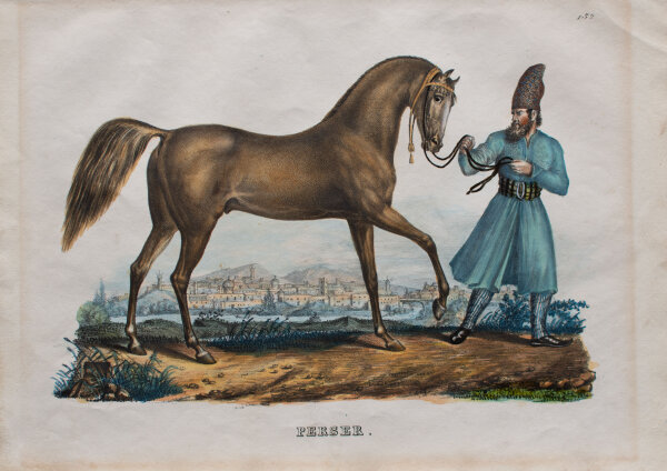 Karl Joseph Brodtmann - Perser - o.J. - Aquarellierte Lithografie