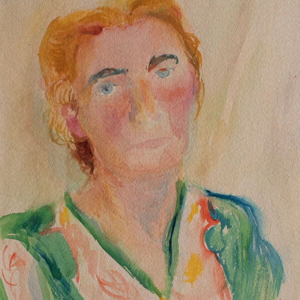 Margarethe von Eichel (?) Familienmitglied der Familie Gött - Porträt einer Frau - o.J. - Aquarell