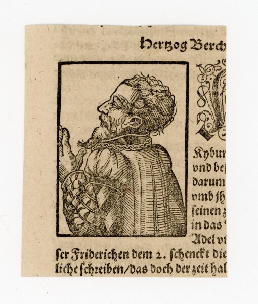 unbekannt - Bildnis des Regner Sixtinus - o.J. - Holzschnitt