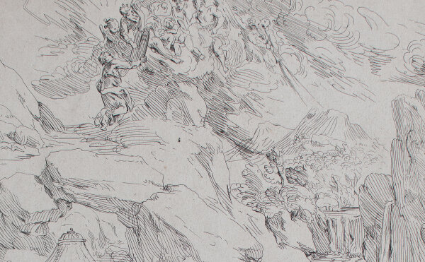 Franz Ertinger - Le Veau dOr / Das Goldene Kalb - 1683 - Radierung