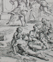 Franz Ertinger - Le Veau dOr / Das Goldene Kalb - 1683 - Radierung