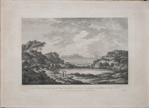 Nicolet nach Chasolet - Lac Averne / Lago d’Averno / Averner See - o.J. - Radierung