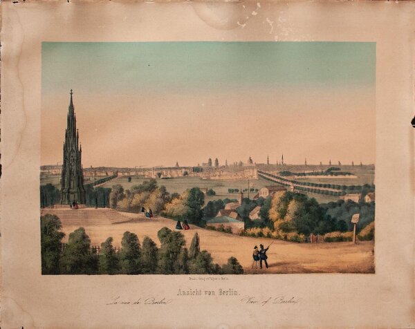 Verlag A. Felgner - Ansicht von Berlin - o.J. - Lithografie