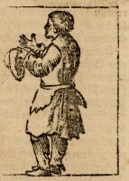 unbekannt - Mann mit Schürze - o.J. - Holzschnitt