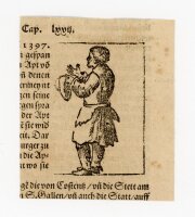 unbekannt - Mann mit Schürze - o.J. - Holzschnitt