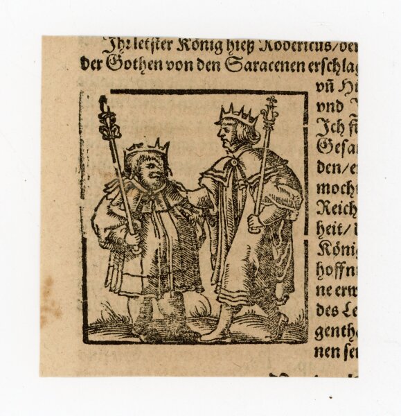 unbekannt - Zwei Könige - o.J. - Holzschnitt