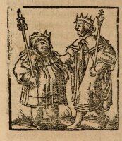 unbekannt - Zwei Könige - o.J. - Holzschnitt