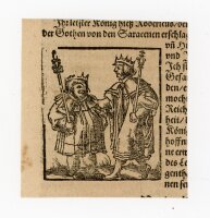 unbekannt - Zwei Könige - o.J. - Holzschnitt