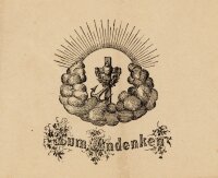 unbekannt - Grußkarte Taufe - 1874 - Radierung