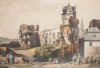 Johann Ziegler - Andernach, Burgruine - o.J. - Radierung...