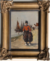 F. Robert - Volendam, Holland - o.J. - Öl auf Holz